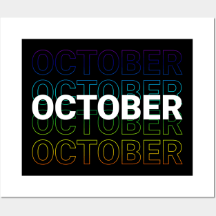 born in October Posters and Art